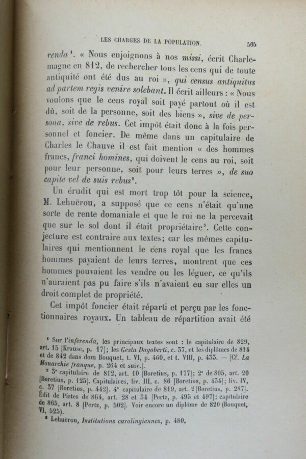 COULANGES  HISTOIRE DES INSTITUTIONS POLITIQUES DE L'ancienne France – Image 4