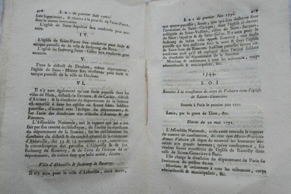 Collection.. des lois promulguées sur les décrets de l'assemblée nationale 1791 – Image 5