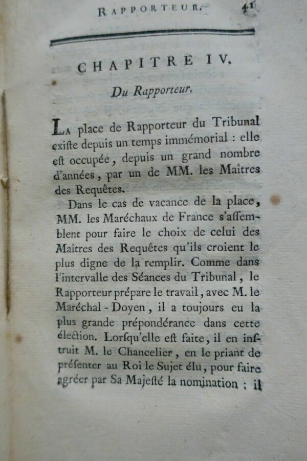 Droit Recueil concernant le tribunal de nos seigneurs les maréchaux 1784 – Image 5