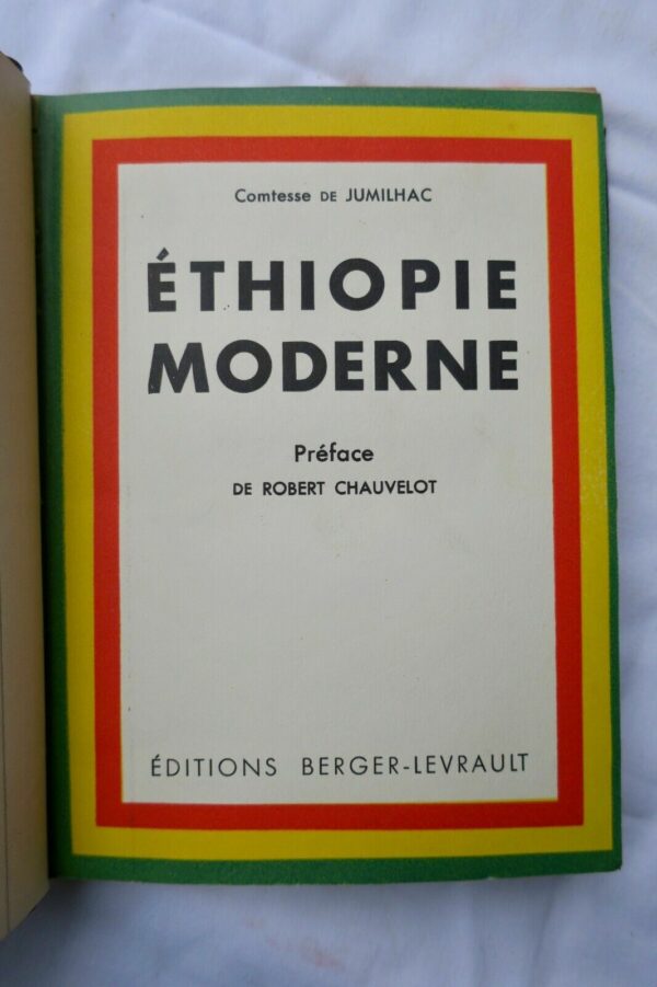 ETHIOPIE MODERNE 1933