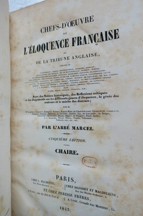 Éloquence Française et de la Tribune Anglaise  1843 – Image 7