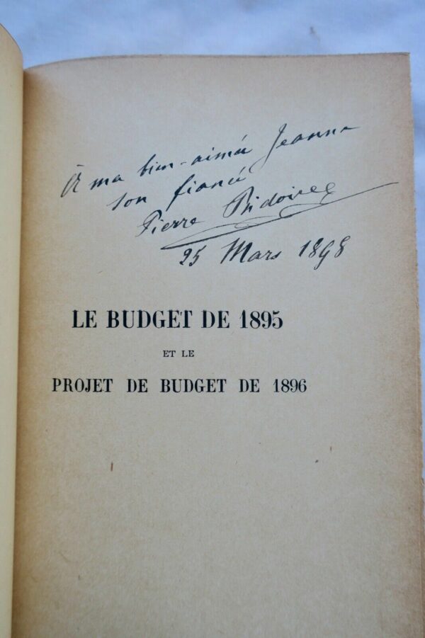 FINANCE Législation financière. Les budgets français  Bidoire + envoi 1897 – Image 11