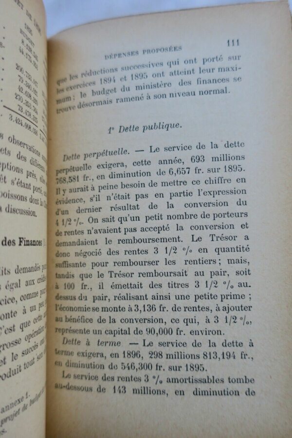 FINANCE Législation financière. Les budgets français  Bidoire + envoi 1897 – Image 9