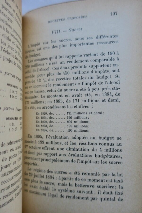 FINANCE Législation financière. Les budgets français  Bidoire + envoi 1897 – Image 12