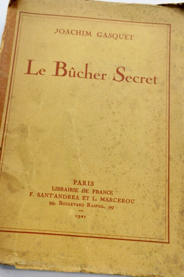 GASQUET JOACHIM LE BUCHER SECRET + dédicace – Image 3