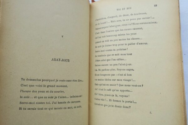 GERALDY Toi et Moi. 1918 + lettre de l'auteur – Image 4