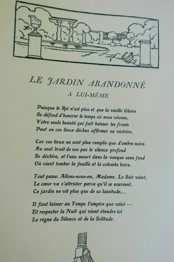 HENRIOT Emile JARDINS A LA FRANCAISE Sonnets 1911 – Image 3