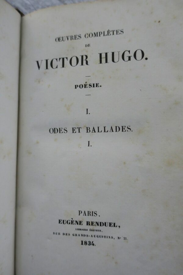 HUGO  Odes et ballades 1834 – Image 6