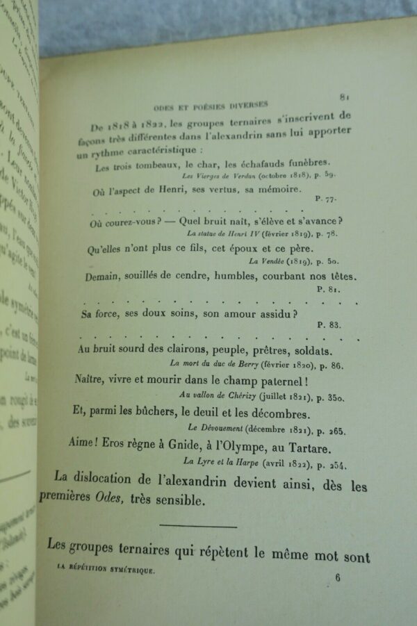 HUGO RYTHMES DANS L'ALEXANDRIN, dans la prose + dédicacé – Image 10