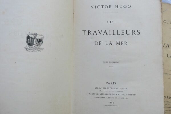 HUGO (VICTOR). Les Travailleurs de la mer. Bruxelles EO 1866 – Image 6