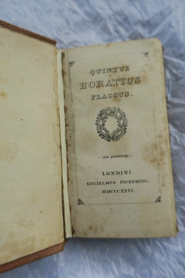 Horace QUINTUS HORATIUS FLACCUS 1824 Mini book – Image 3