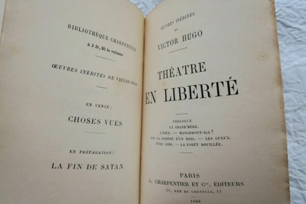 Hugo Théâtre en liberté EO  1888 – Image 3