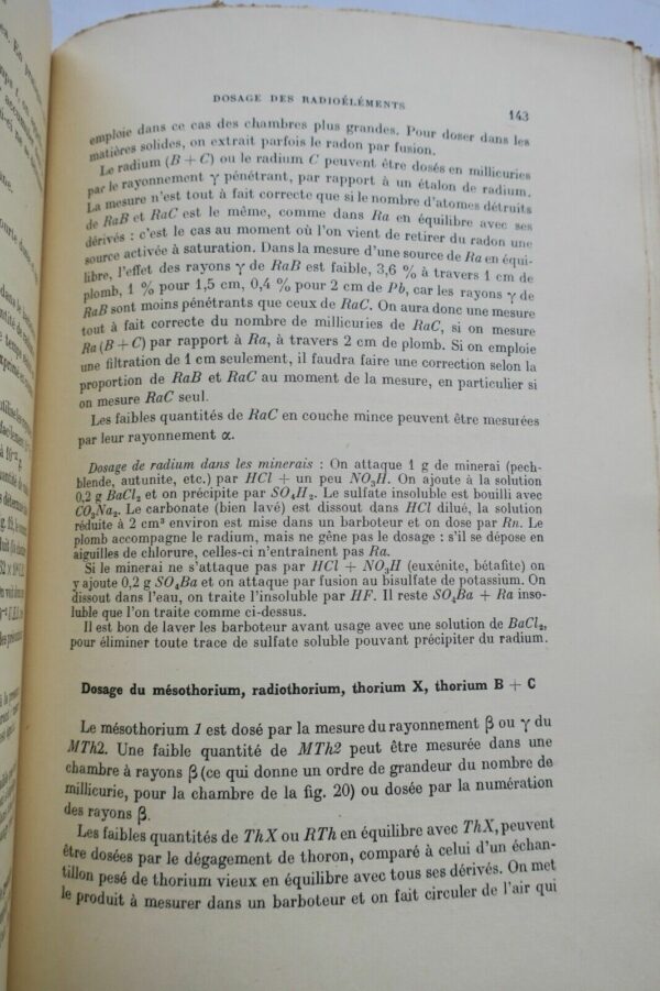 JOLIOT-CURIE radioéléments naturels. Propriétés chimiques...1946 – Image 5