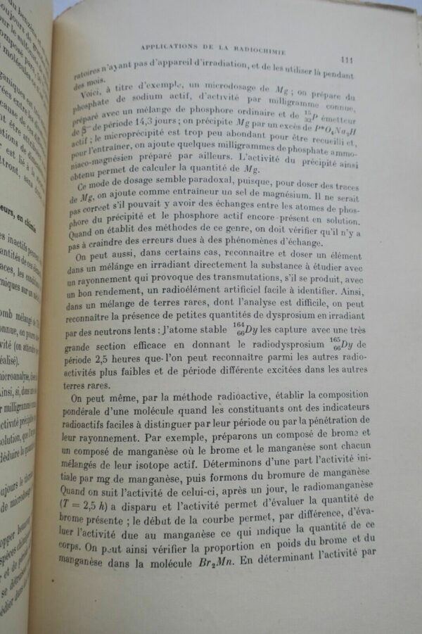 JOLIOT-CURIE radioéléments naturels. Propriétés chimiques...1946 – Image 6