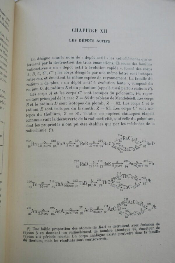 JOLIOT-CURIE radioéléments naturels. Propriétés chimiques...1946 – Image 7