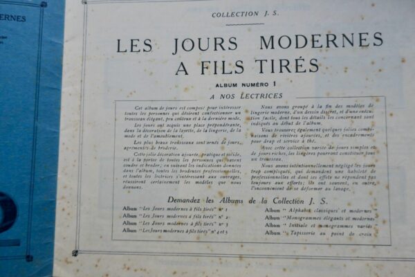 JOURS MODERNES A FILS TIRES - POUR LA LINGERIE, LA MODE, ET L'AMEUBLEMENT – Image 7