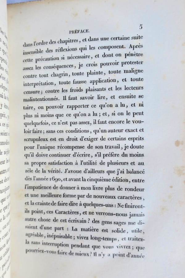 LA BRUYERE  Les caractères 1829 – Image 7