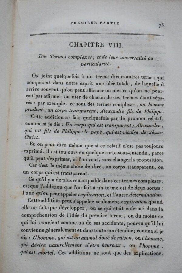 LOGIQUE OU L'ART DE PENSER, CONTENANT OUTRE LES REGLES COMMUNES 1830 – Image 6