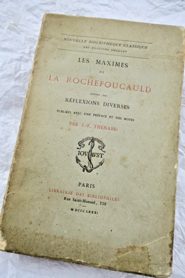 La Rochefoucauld Les Maximes de La Rochefoucauld 1881 – Image 3