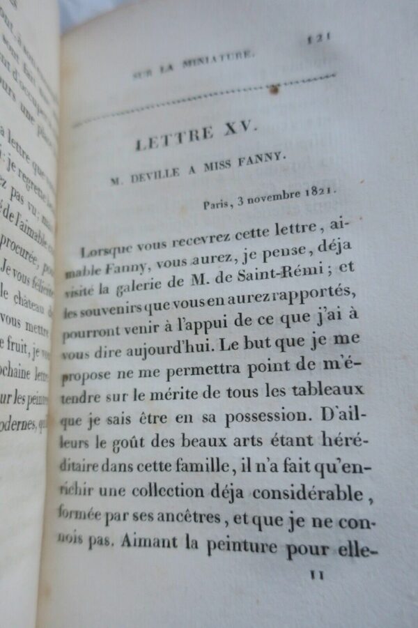 Lettres sur la miniature 1822 – Image 4