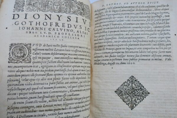 Lexicum juris civilis et canonici theoretici ...1600