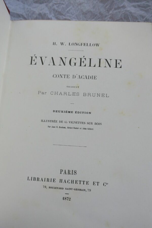 Longfellow Évangéline, conte d'Acadie 1872 – Image 3