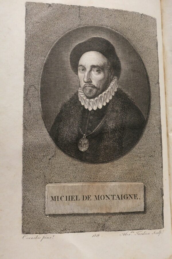 MONTAIGNE Essais de Michel de Montaigne 1828 – Image 5