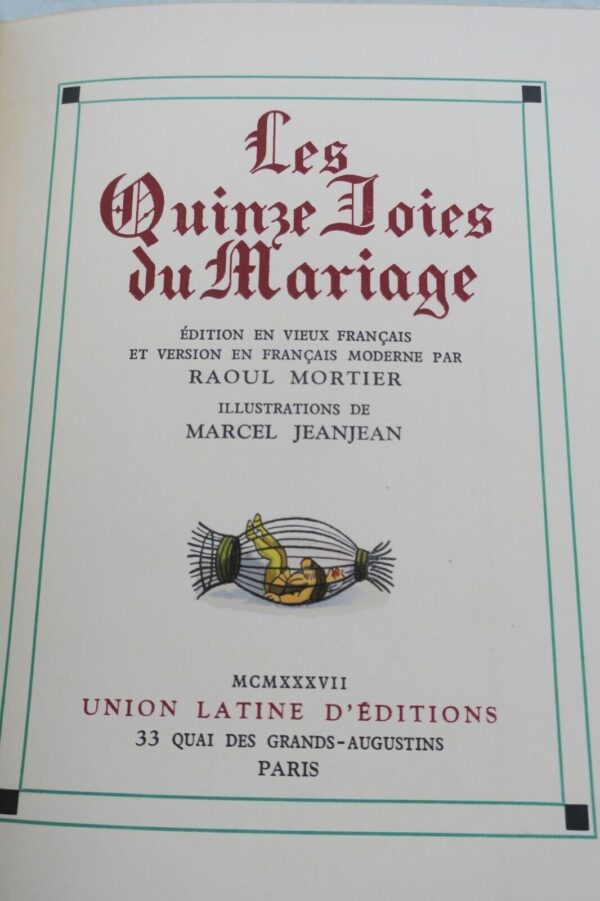 MORTIER  Les Quinze joies du Mariage ill-par Jeanjean – Image 9