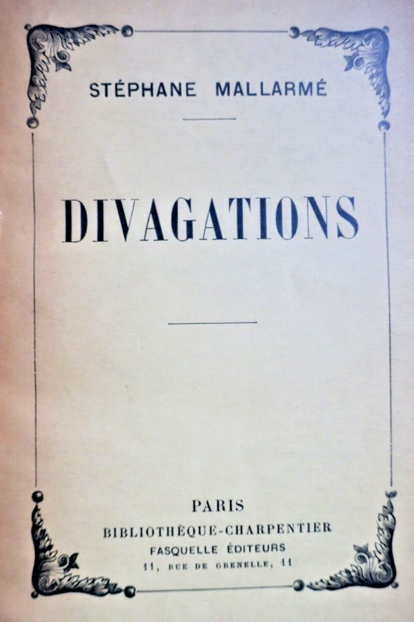 Mallarmé  Divagations