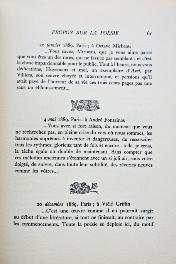 Mallarmé Propos sur la poésie 1945 – Image 3