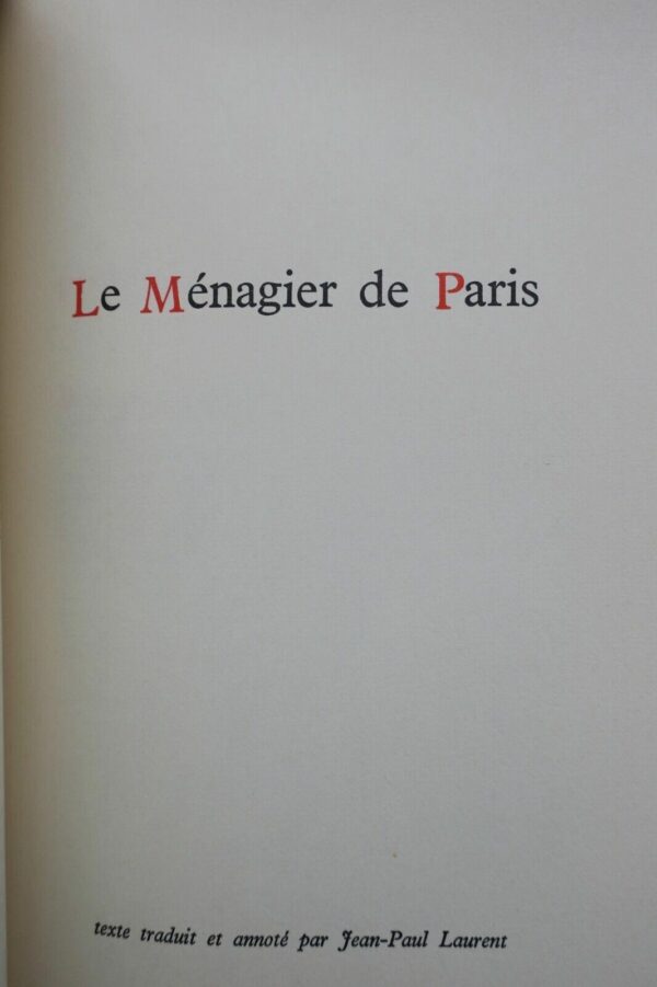 Menagier le de Paris traité de morale et d'économie domestique composé vers 1393 – Image 12