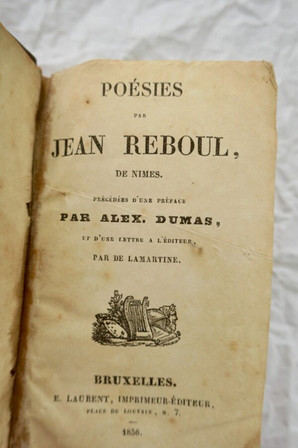 Mini Dumas, Lamartine Poesies par Jean Reboul de Nimes 1836.. + Amour et foi – Image 3