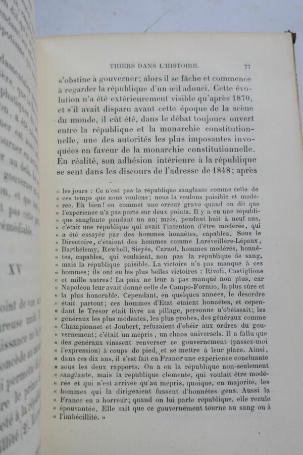 OLLIVIER Thiers à l'académie et dans l'histoire 1879 – Image 5