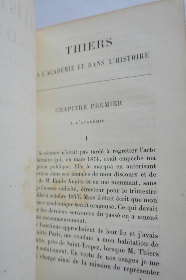 OLLIVIER Thiers à l'académie et dans l'histoire 1879 – Image 7