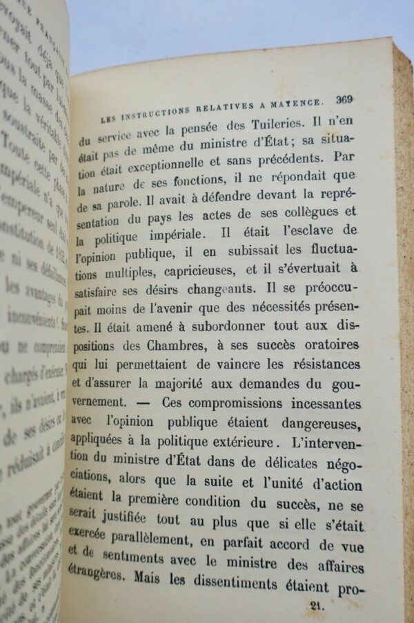 ORIGINES DE LA GUERRE DE 1870 - LA POLITIQUE FRANCAISE EN 1866 – Image 3