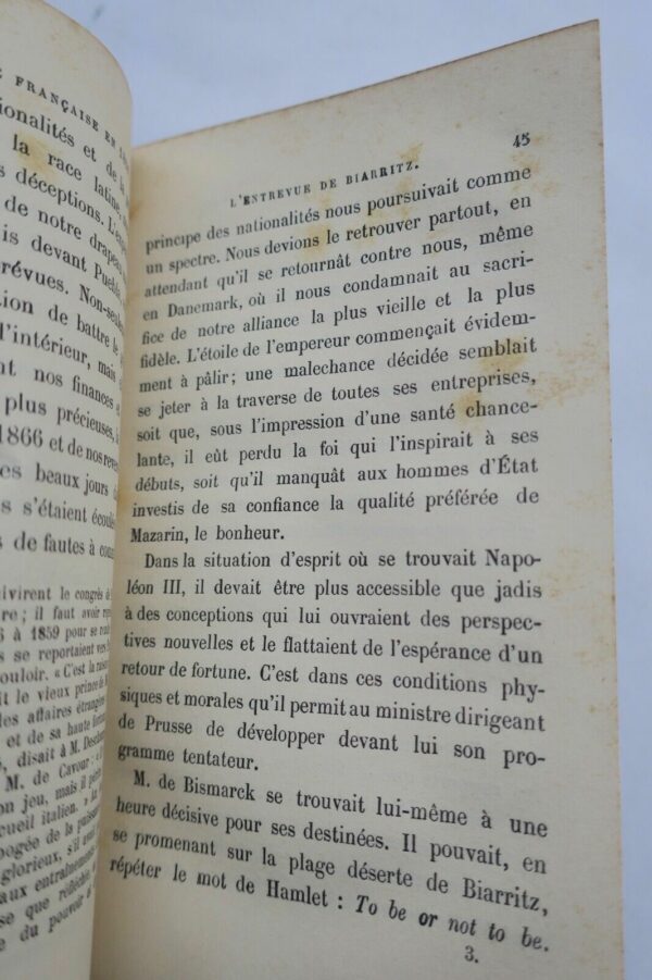 ORIGINES DE LA GUERRE DE 1870 - LA POLITIQUE FRANCAISE EN 1866 – Image 5