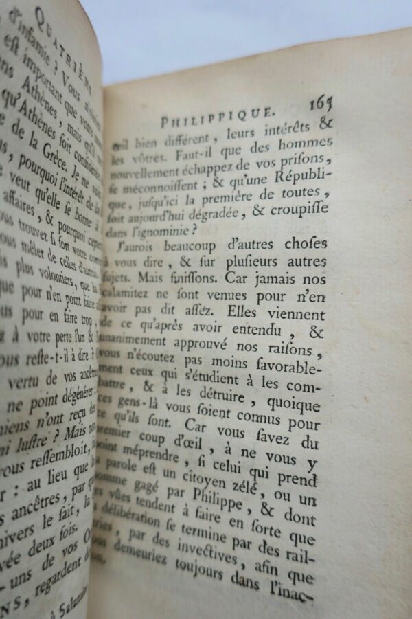 PHILIPPIQUES DE DEMOSTHENE et CATILINAIRES DE CICERON 1765 – Image 8