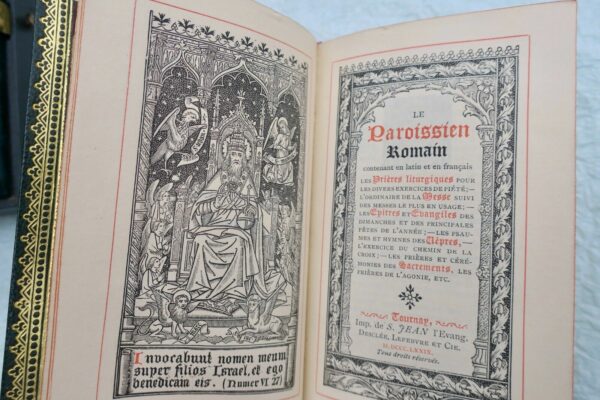 Paroissien romain.. en latin et en français les prières liturgiques MAROQUIN – Image 12