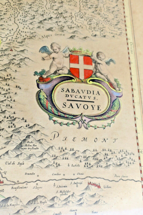 Savoie Karte Sabaudia Ducatus. Savoye Blaeuw Ca. 1630