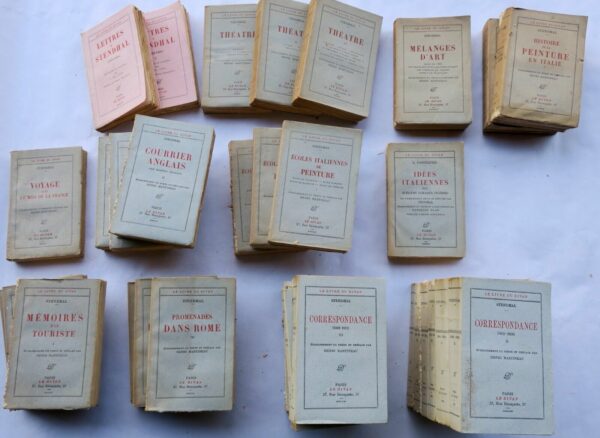 Stendhal LE DIVAN Martineau 66 volumes