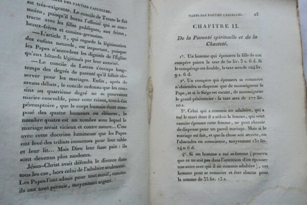 TAXES des Parties Casuelles de la Boutique du Pape 1820 – Image 10