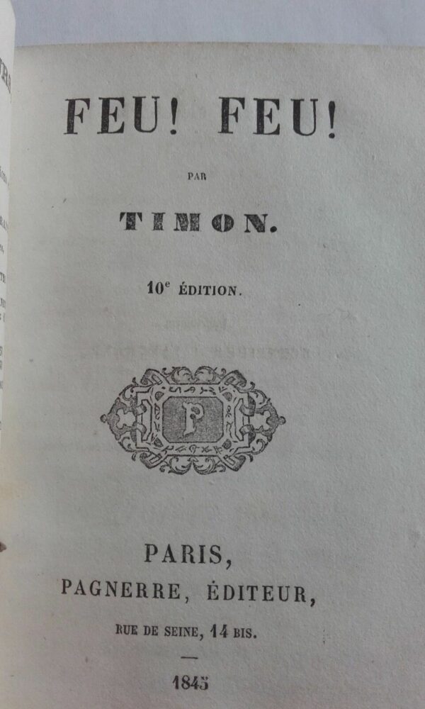 TIMON   Feu ! Feu ! -  oui et non  1845 – Image 3