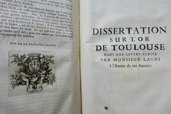 TOULOUSE Annales de la ville de Toulouse depuis la réunion de la Comté 1687 – Image 10