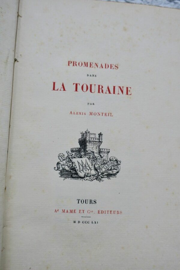 Touraine promenades dans la touraine Monteil 1861 quelques lettres de Henry IV.. – Image 3