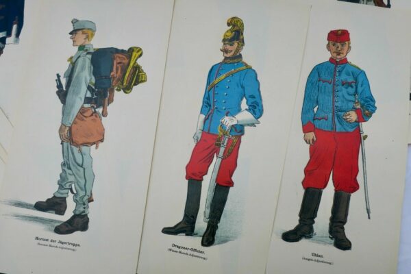 Uniform Adjustierungsblätter k.u.k.oesterr ung.Heeres und Landwehren 29 Lithos – Image 7