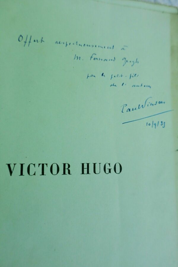 Victor Hugo index alphabétique de toutes ses poésies, derniers docu..