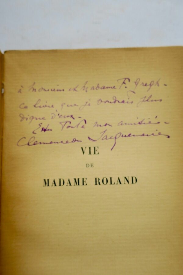 Vie de Madame Roland + dédicace – Image 4