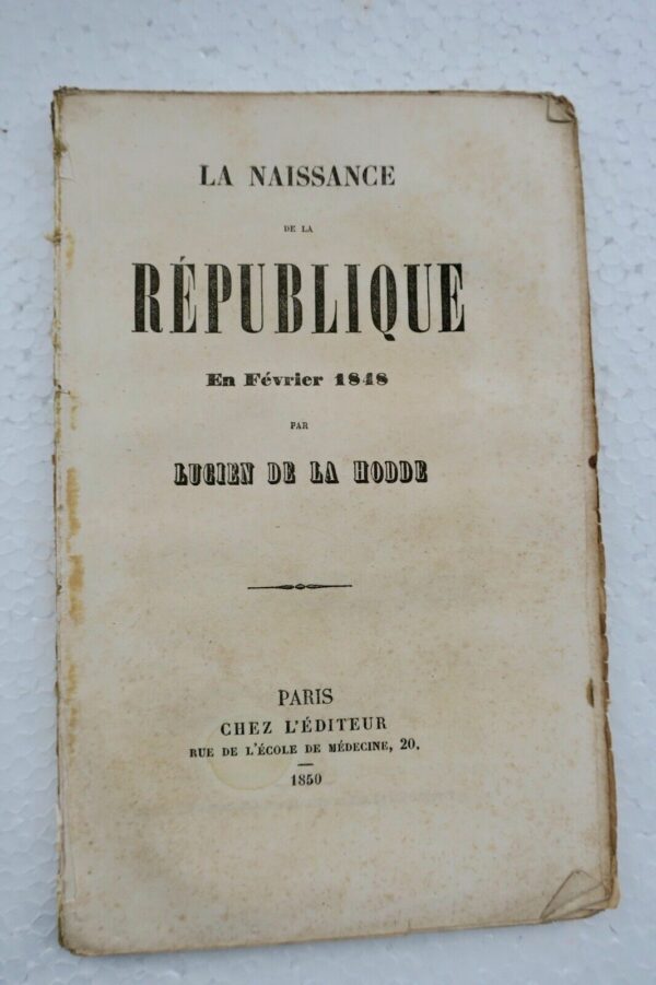 naissance de la République en février 1848