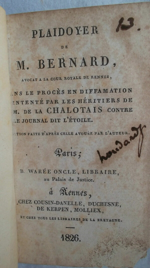 plaidoyer de M.Bernard suivi du compte rendu des constitutions des Jésuites 1.. – Image 3