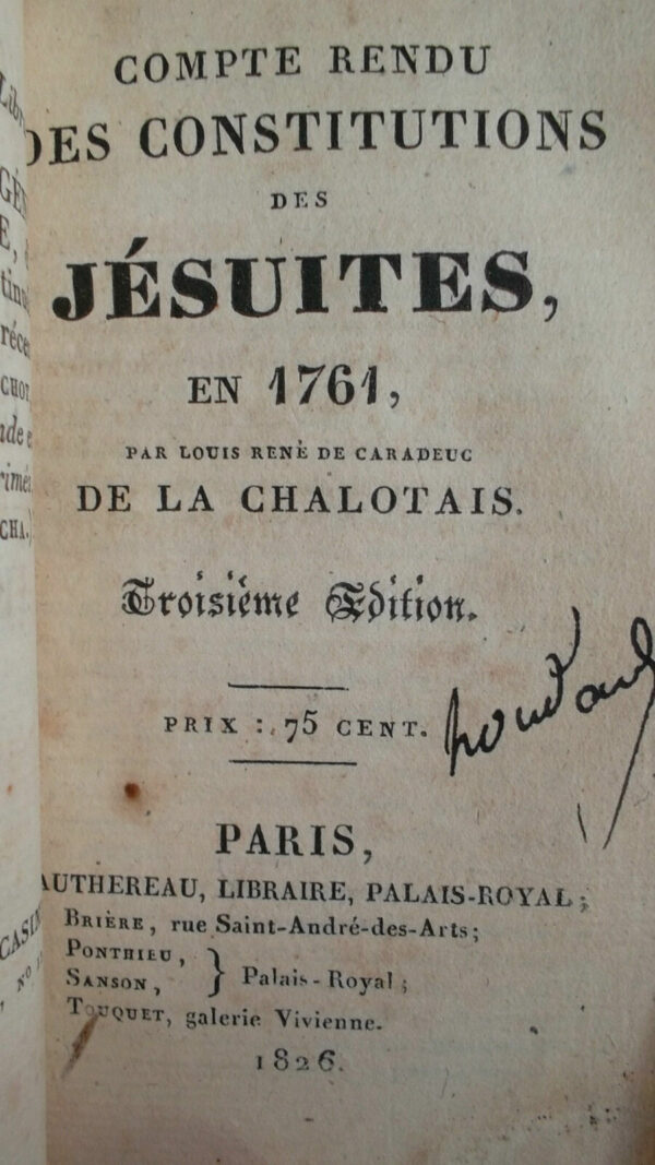 plaidoyer de M.Bernard suivi du compte rendu des constitutions des Jésuites 1.. – Image 4